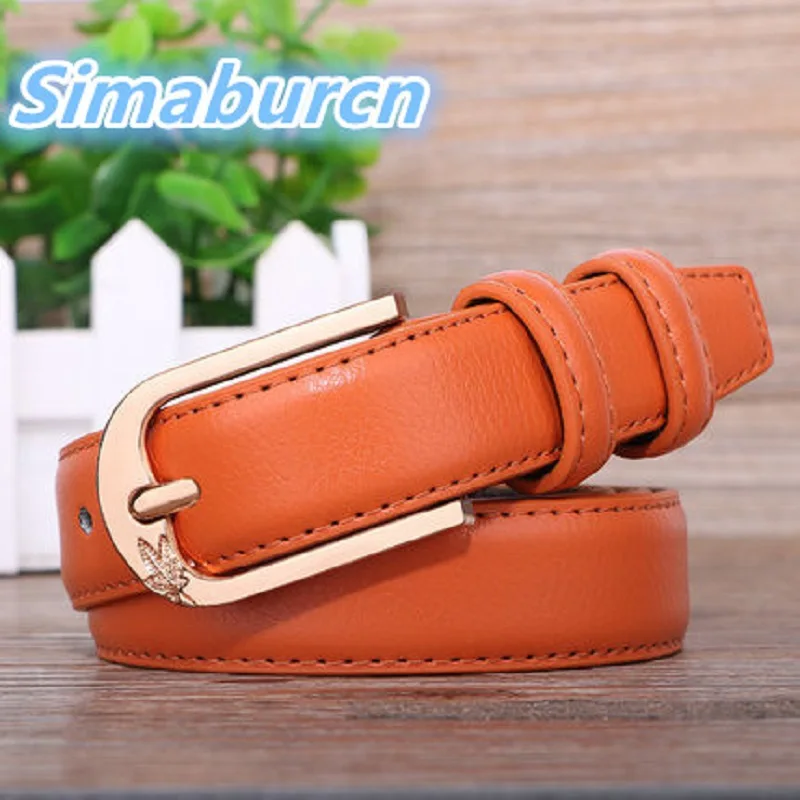 

Fashion Multicolor Simple Women Cowskin Belt High Quality Belts For Female And Girl Luxury Jeans Belt For Girls