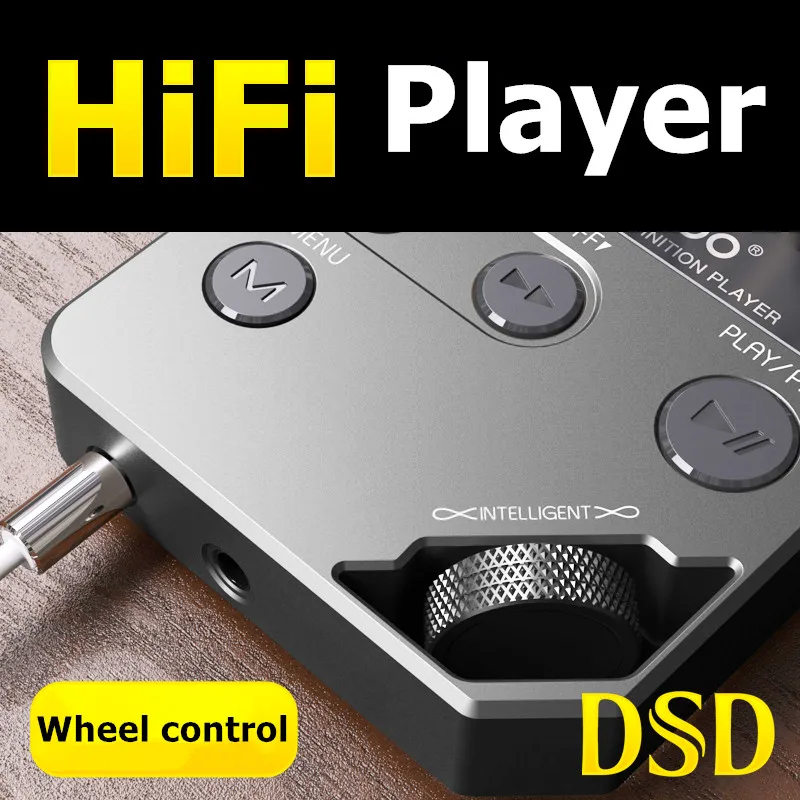 

Amoi C10 Hifi MP3 Music Player HD Lossless Mini Sports jogging DAC radio FM Ebook TF 128G stereo Recorder trackwheel walkman DSD