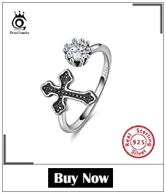 ORSA JEWELS Настоящее 925 Серебряное кольцо классический стиль кольца вечности для помолвки и свадебной вечеринки Трендовое ювелирное изделие ASR71