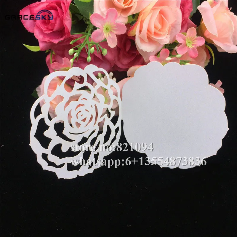 50 шт. настольные открытки в форме розы с именем сиденья|card wedding|card cardshaped cards |