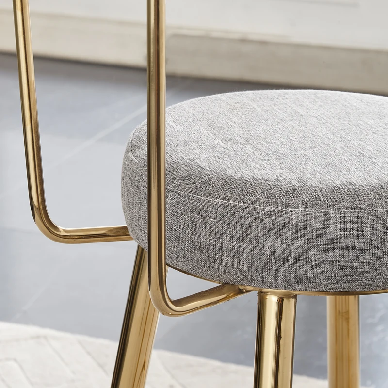 Nordic Bar Stools Cashier Back Home Simple High Chair Fashion Casual Creative | Мебель