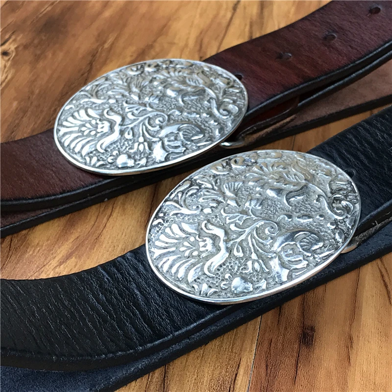 

Vintage Buckle Men Belt Genuine Leather Jeans Belt Man Strap Cinturon Hombre Riem Waist Belt Leather Belt Men Wide Waist MBT0564