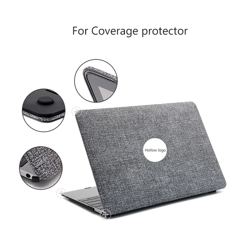 Модный джинсовый Зерна Чехол для ноутбука Apple Macbook Air Pro 11 12 13 15 ноутбук Retina крышка Pro 13,3 15,4 дюймов ноутбук в виде ракушки