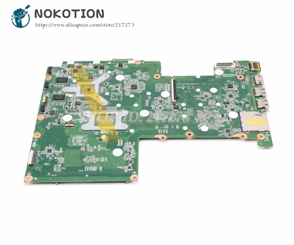Материнская плата NOKOTION для ноутбука HP Seekbook 15 15-B GT630M SR0XF I3-3227U CPU 725069-501 725069-001 DA0U36MB6D0 |