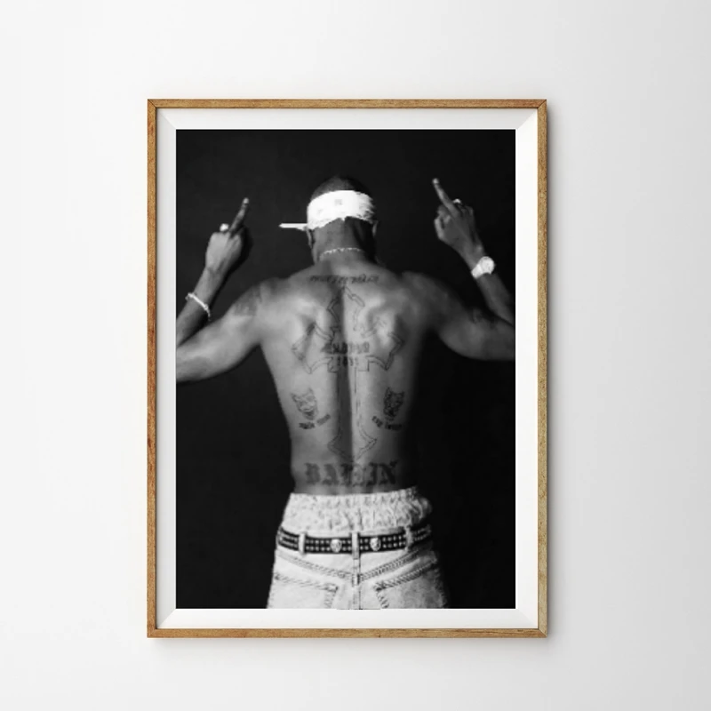 BO LXR1763-01 Печатные модульные HD картины стены искусства холст Tupac Amaru Shakur живопись скандинавские современные Плакаты для гостиной украшения дома - Цвет: BO LXR1763-01
