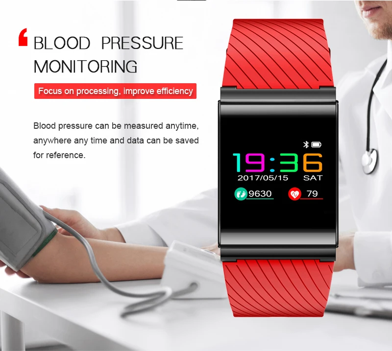 Tonbux Smart Band X9 Pro Colorful Screen Passometer Blood Pressure Wristwatch Sport Heart Rate Tracker Bracelet | Электроника