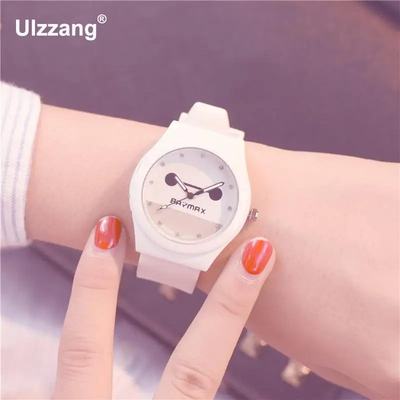 Кварцевые наручные часы для девочек отдыха с большими глазами яркие цвета