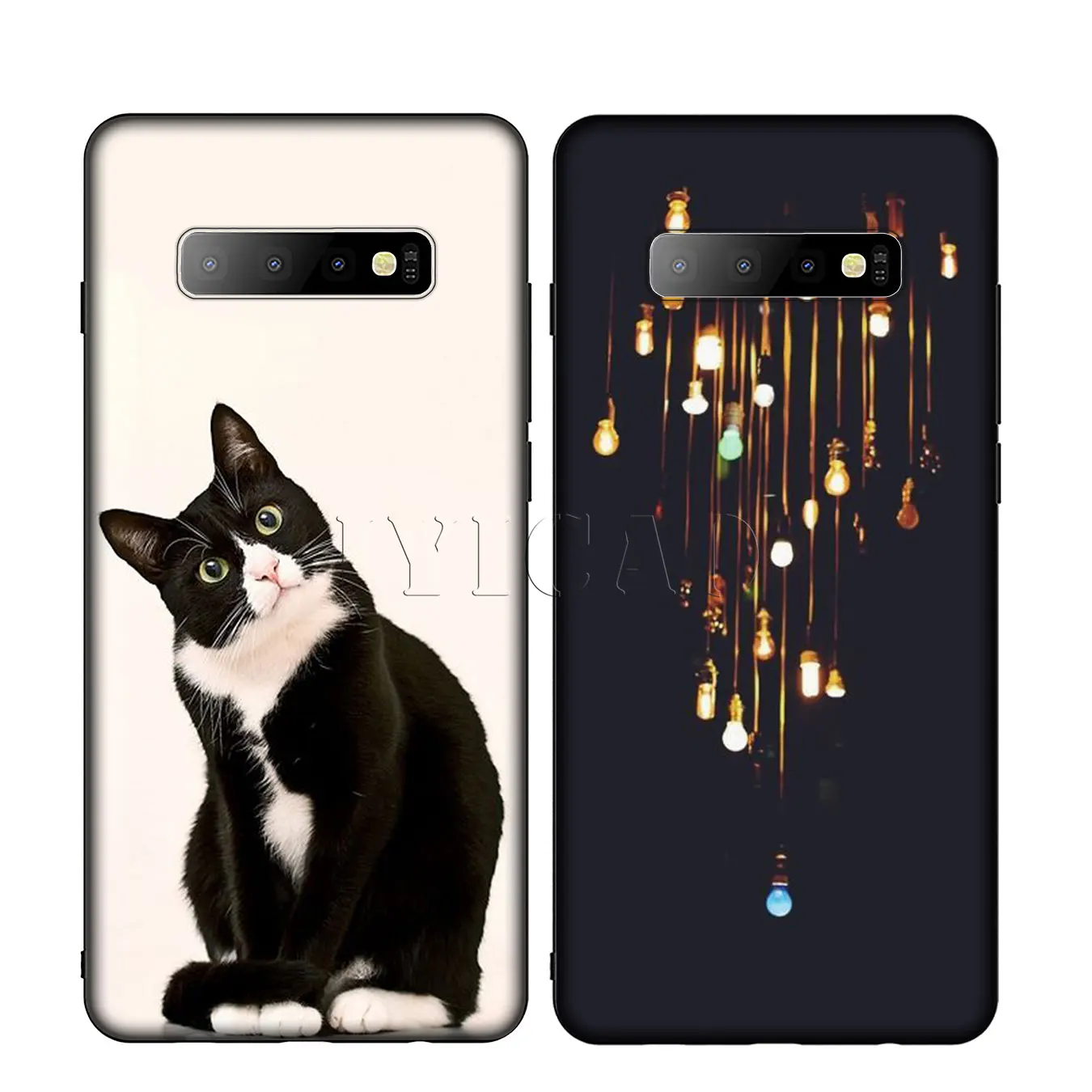 IYICAO Simple fashion animal Silicone Soft Phone Case for Samsung Galaxy S10 S9 S8 Plus S6 S7 Edge S10e E Cover |