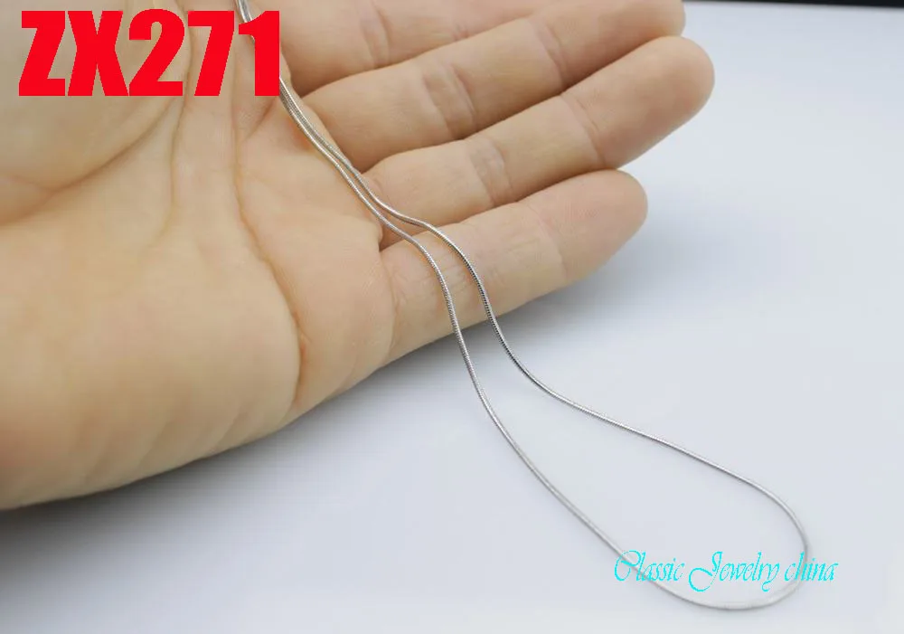Цепочка змеиная круглая из нержавеющей стали 1 2 мм 10 шт. 200 шт.|snake chain|stainless steel