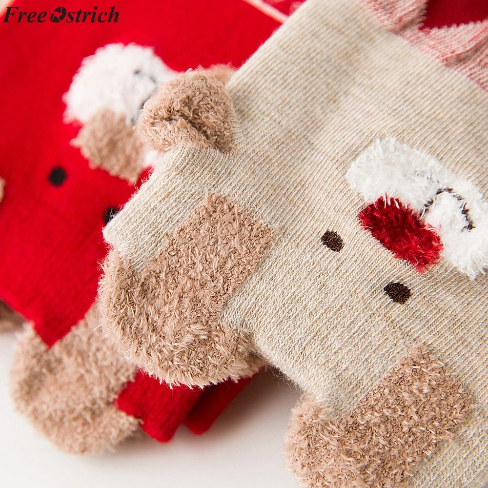 Бесплатный Страус Рождественский подарок носки женские хлопчатобумажные