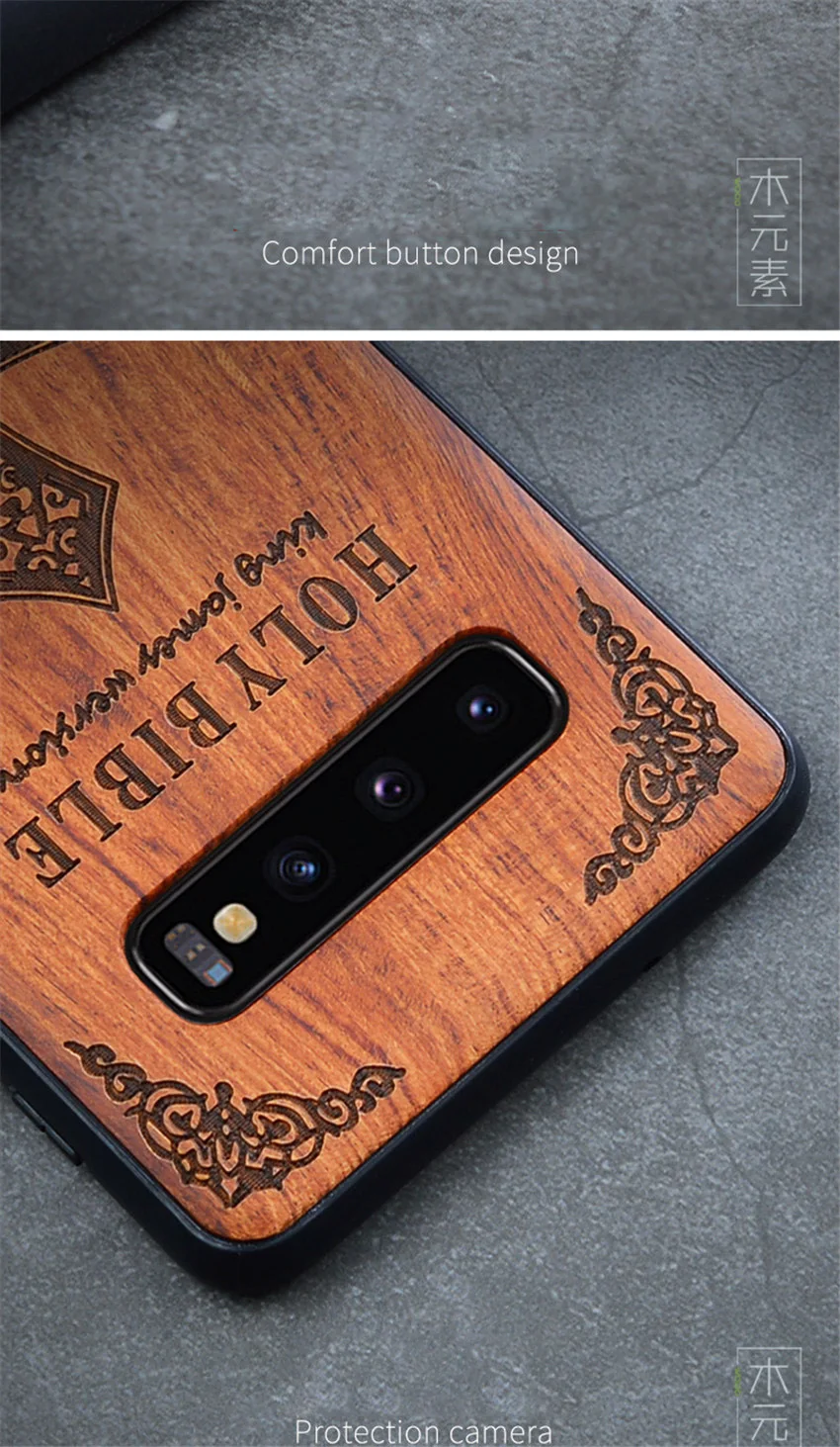 Новинка, чехол для samsung Galaxy S10, тонкая деревянная задняя крышка, TPU бампер, чехол для samsung S10, samsung s10 plus, чехол для телефона s