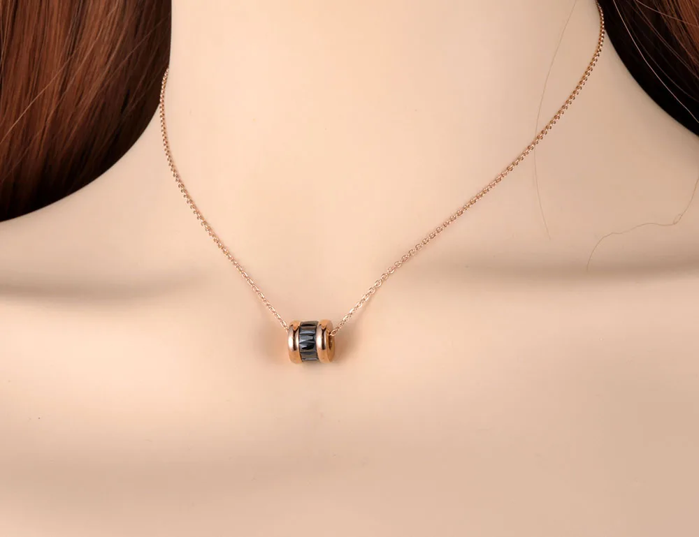 JeeMango классические кубические циркониевые круглые Чокеры ожерелья с римскими