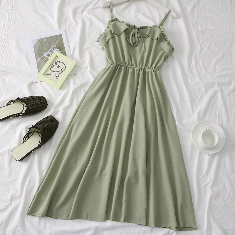 SKOONHEID женское шифоновое платье без рукавов летнее элегантное ТРАПЕЦИЕВИДНОЕ на