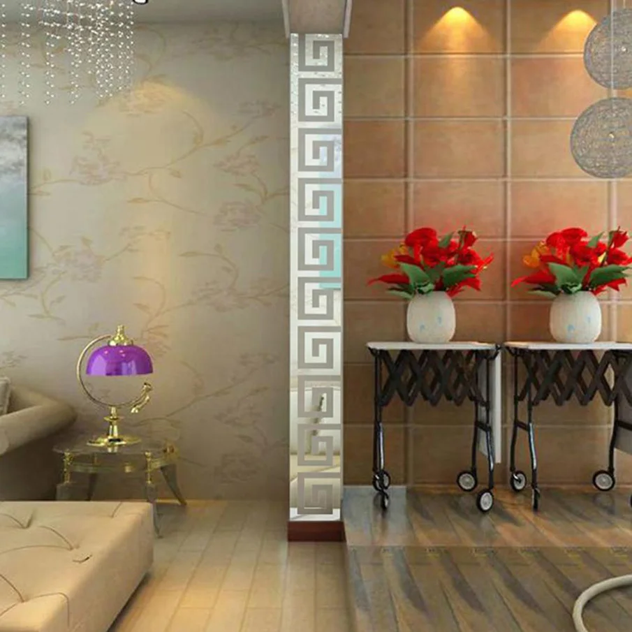 10 шт. DIY акриловые зеркальные настенные наклейки Ar hall для спальни цвета: