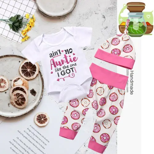 Комплект детской одежды из 3 предметов с пончиком для мальчиков и девочек