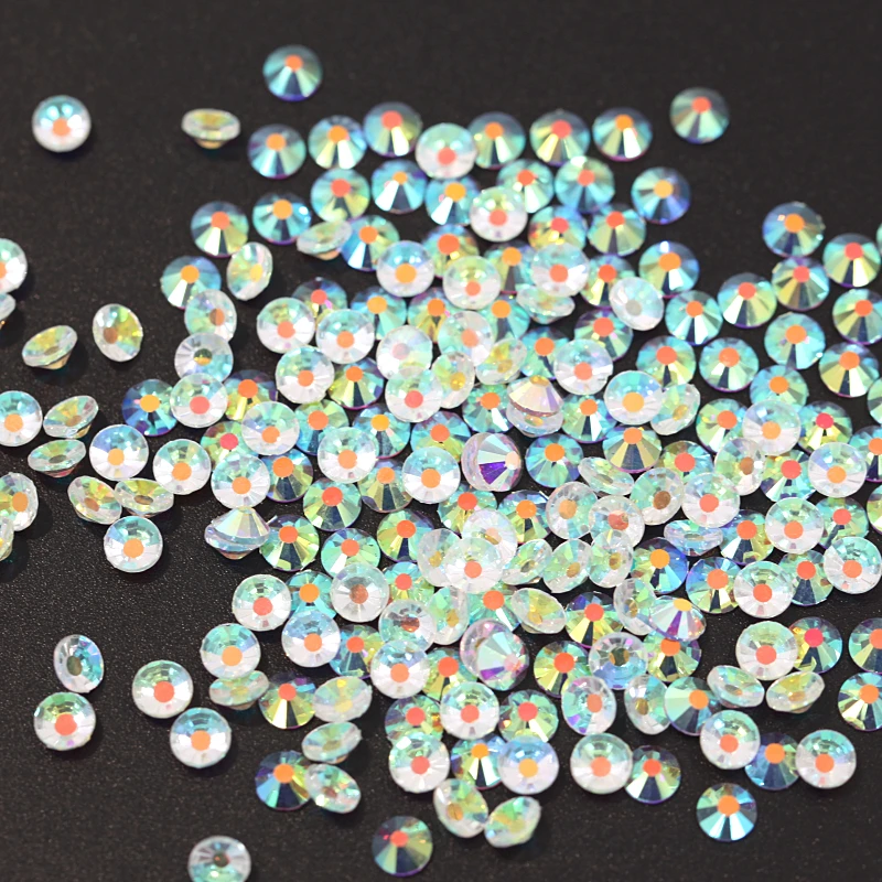 Смешанные размеры прозрачный AB не горячей фиксации горный хрусталь SS3 SS16