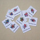 70 шт., этикеткифирменные этикетки с индивидуальным логотипом для детей, железные на заказ, этикетки на одежду, Именные Бирки