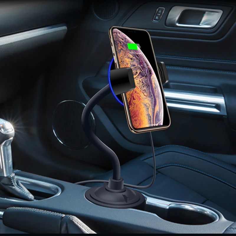 10 Вт 7 5 автомобильная подставка для чашки Беспроводное зарядное устройство +