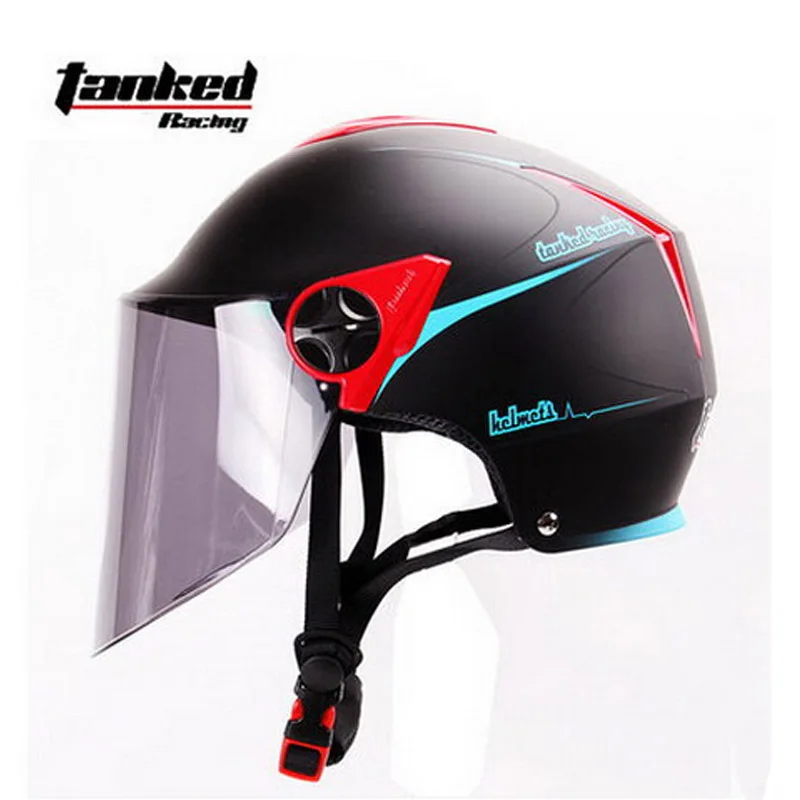 Новинка лета 2022 гоночный полулицевой мотоциклетный шлем Электрические