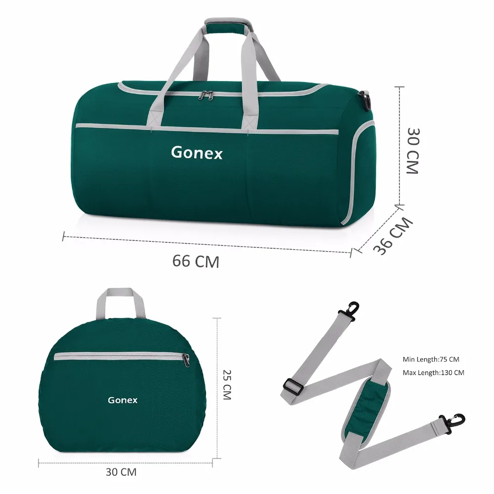 Легкая дорожная сумка Gonex 70 л удобная спортивная для багажа улицы студентов