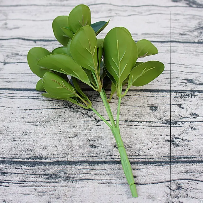 1 pcs Искусственные ветви воды с листьями для осени дома свадебный Декор зелень Рождественская елка украшение цветок растения венок - Цвет: 1 pcs