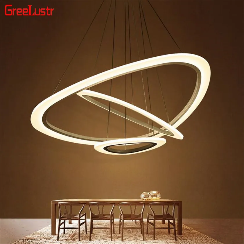 Светодиодный светильник для столовой из акрила и алюминия|led chandelier|chandeliers for dining