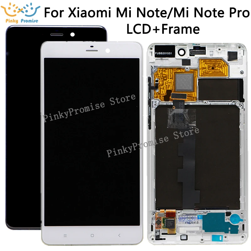 ЖК дисплей 5 7 дюйма для Xiaomi MI Note сенсорный экран с рамкой и дигитайзером замены /