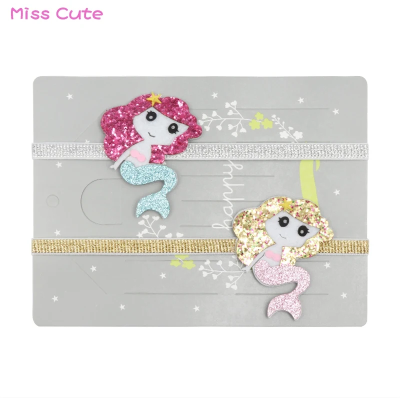 1 шт. милые блестящие повязки на голову с русалочкой для маленьких девочек