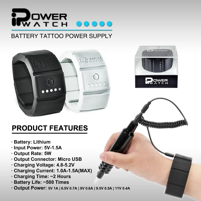 

Imported Portable Ipower Watch Tattoo Power Supply