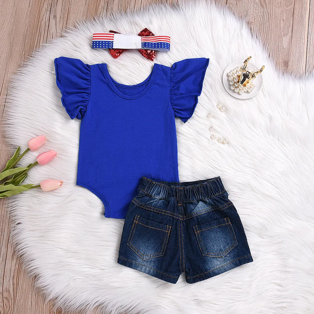 Летняя одежда для новорожденных и маленьких девочек комбинезон короткие штаны