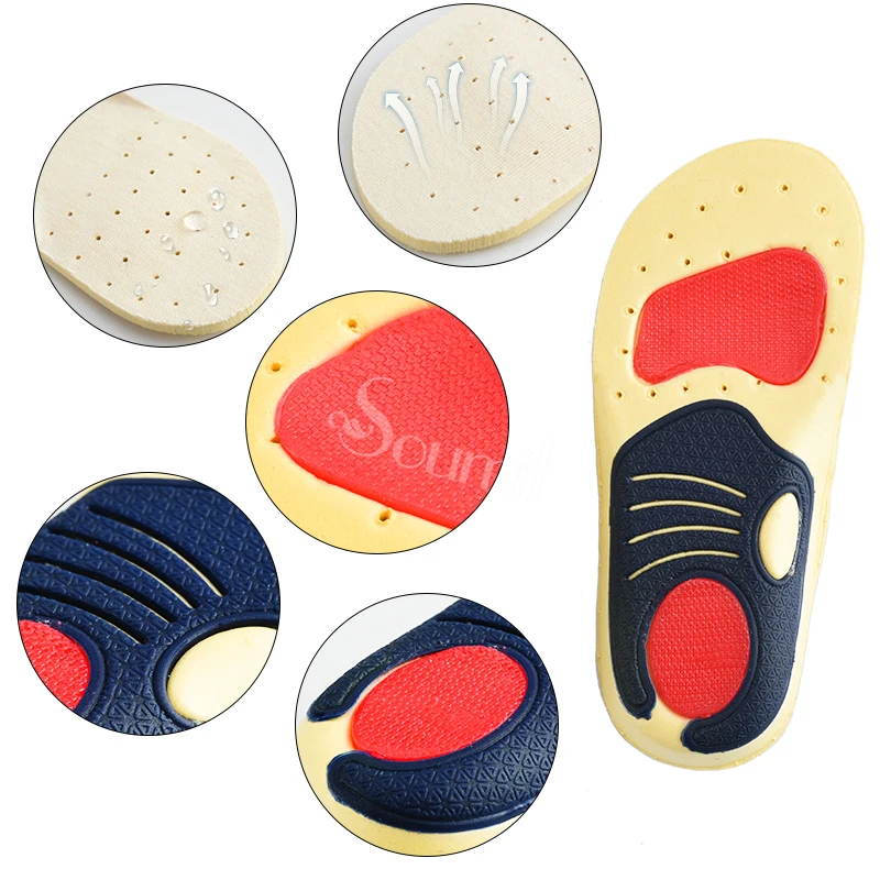 Soumit Детские стельки из соевого волокна ортопедические с супинатором дышащие