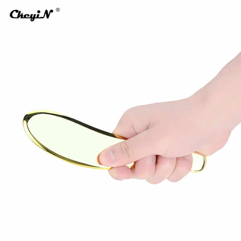 Медицинский медный Gua Sha Guasha скребки акупунктурный массаж нержавеющая сталь металлическая пластина массажер для тела терапия инструмент