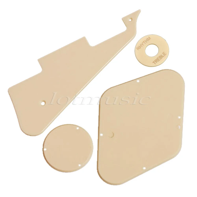 Черный набор для гитары Накладка переключателя полости фотографий черный крем|for