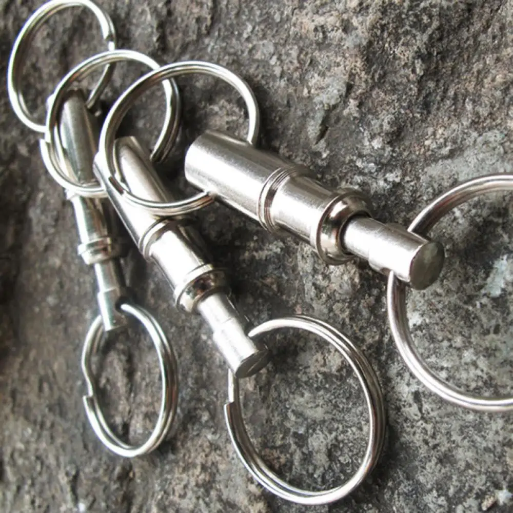 1 шт. удобный металлический брелок Съемный выдвижной быстросъемный наружный для