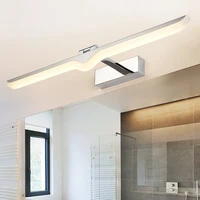 modern waterproof led wall lamp chrome sconce for indoor bathroom living room mirror lights fixtures 100 240v