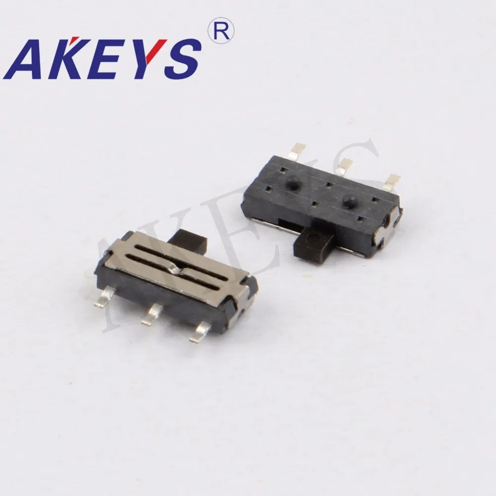 Мини-переключатель 30 шт. MSKT-12C03 1P2T SPDT 3-контактный SMD SMT микро-переключатели боковые