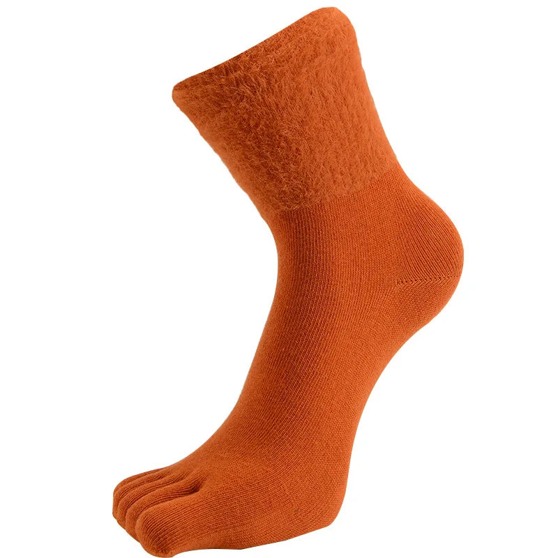 Женские носки из норкового вельвета однотонные дышащие сохраняющие тепло