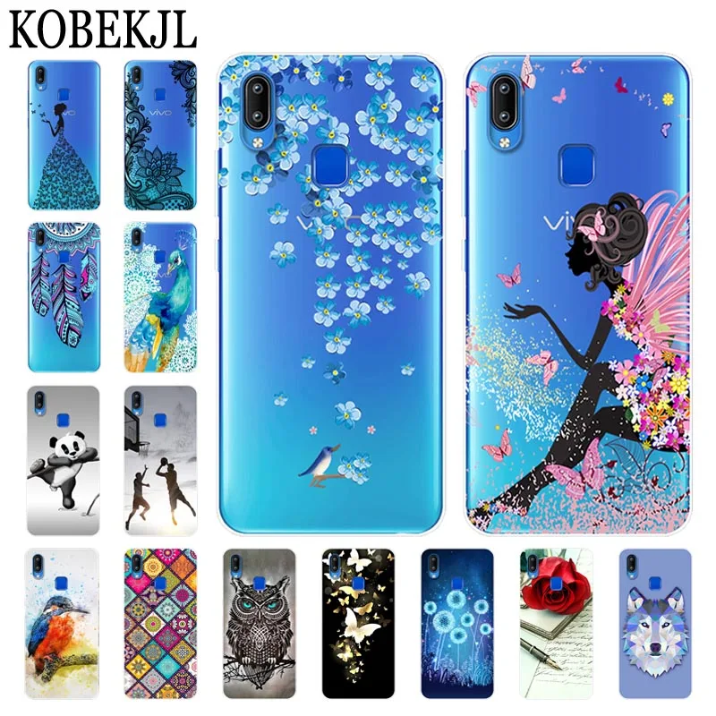 Чехол VIVO Y95 чехол Y91 мультяшный силиконовый из ТПУ задняя крышка для V1807 Y91i VIVOY91 Y93