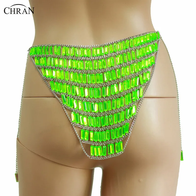 Женское нижнее белье Chran цепочка для тела с блестками пикантная сжигания