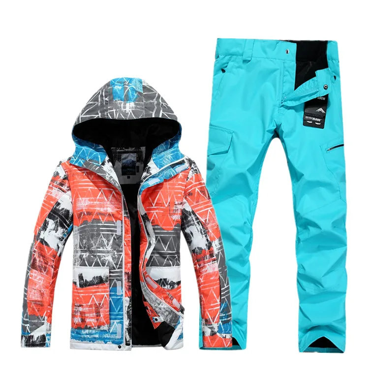 Новый Зимний лыжный костюм Gsou мужской ветронепроницаемый и водонепроницаемый |