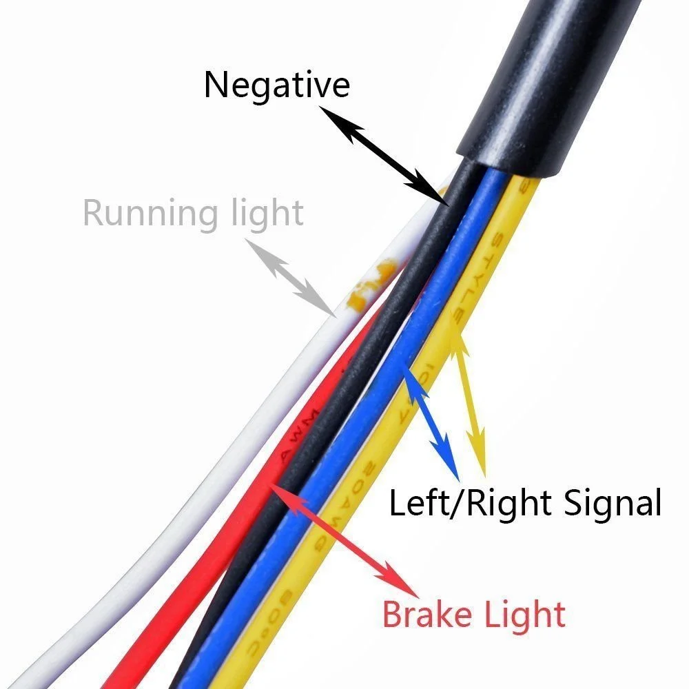 Сигнал мотоцикла стоп светильник индикатор работы Интегрированный сигнал