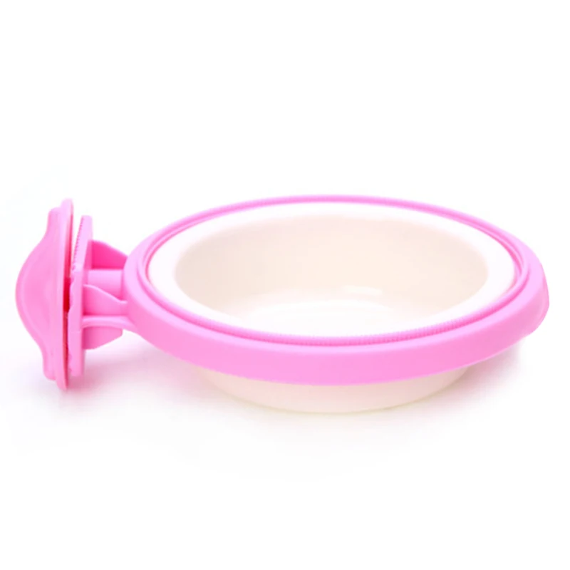 Pink Съемное устройство для кормления собак миска для маленьких средних собак подвесная клетка миска для домашних животных дозатор для кормления собак миска для еды Горячая Распродажа - Цвет: Pink