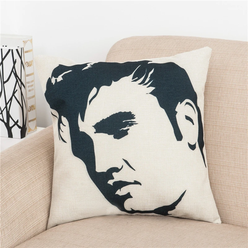 Famous Stars Cushion Cover Goddess Monroe Pillow Covers for Puff Sofa Seat Chair Linen Cotton Decorative Throw Cases | Дом и сад