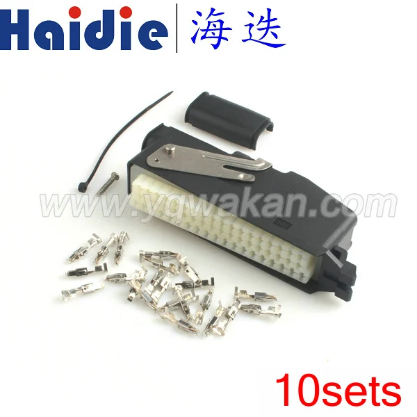 10sets 1 комплект 55pin ECU Авто Электрический кабельный разъем с клеммами 368005-1 и 85251-1 - Цвет: 10sets
