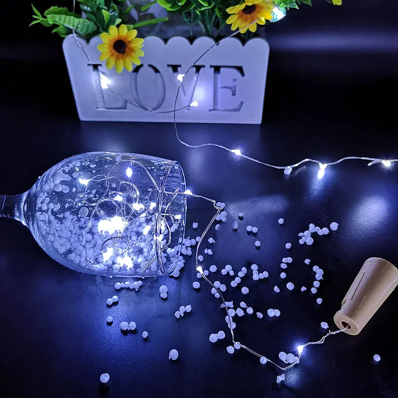 Новый год USB светодиодная Серебряная гирлянда для рождества дома свадьбы