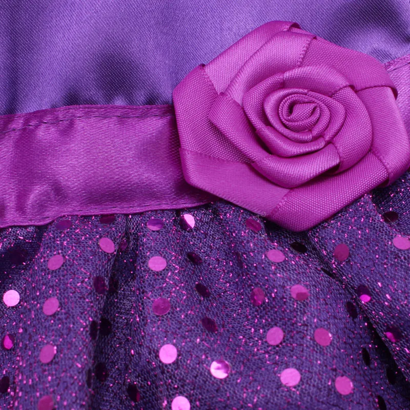 18 inch Girls doll dress Purple sparkling cocktail evening gown American new born clothes Baby toys fit 43 cm baby c368 | Игрушки и