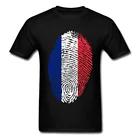 Мужская футболка с флагом Франции по отпечатку пальца Waifu Прибытие Мужская Psychedelic футболка забавная с принтом большого пальца памятная Футболка мужская летняя