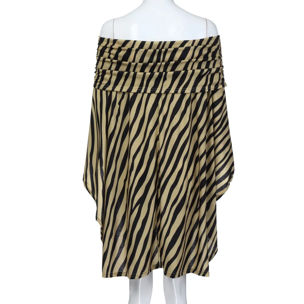 Женская Асимметричная блузка с леопардовым принтом открытыми плечами и длинным