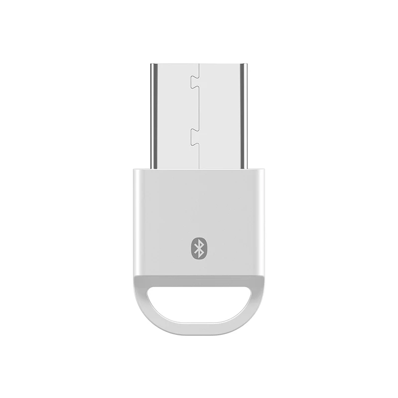 White TOPK L06 USB Bluetooth ключ адаптер для компьютера ПК Беспроводная мышь Bluetooth 4,0 музыкальный приемник с динамиком передатчик - Цвет: White
