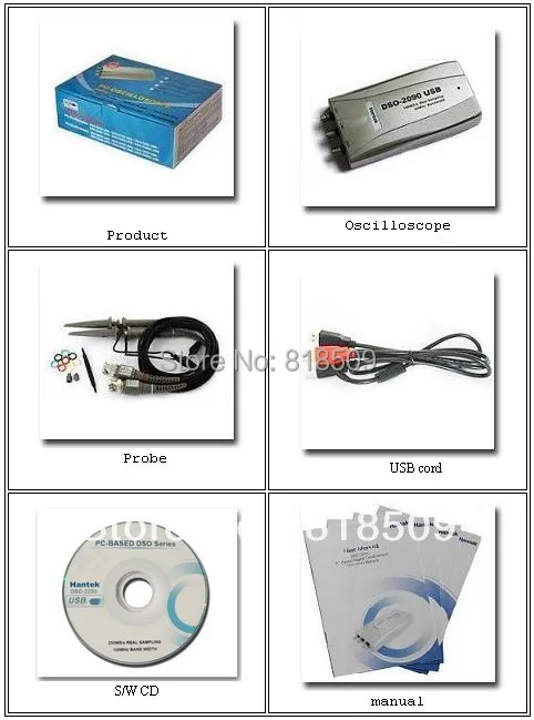 DSO2090 DSO2150 цифровой Виртуальный осциллограф USB PC 100 мс/с 40 МГц DSO-2090 DSO-2150 |